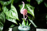 Flamingo Glass Animal Figurine